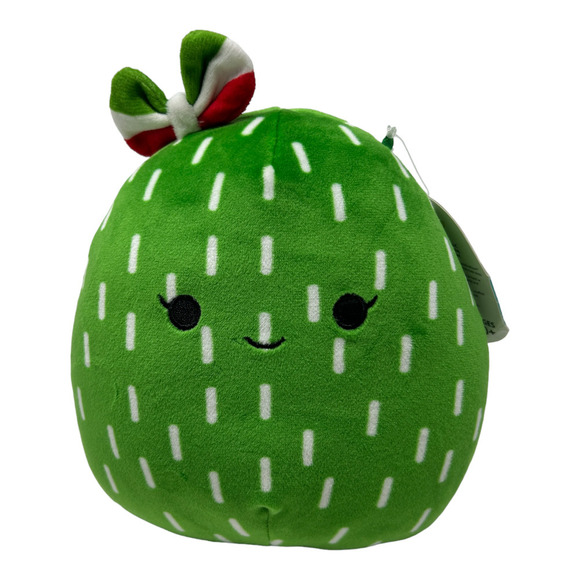 Maritza The Cactus Squishmallow Mexico Bow Tie Green Red White New Kellytoy 7" - Picture 1 of 14